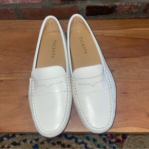 White Talbot Penny Loafers